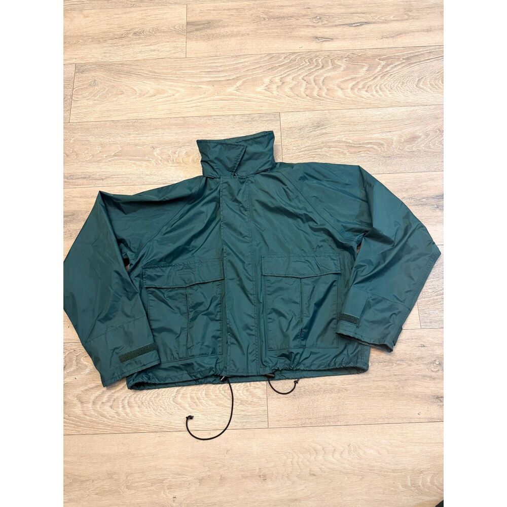 Vintage Orvis Rain Jacket Deadstock Fly Fishing Coat Green Small